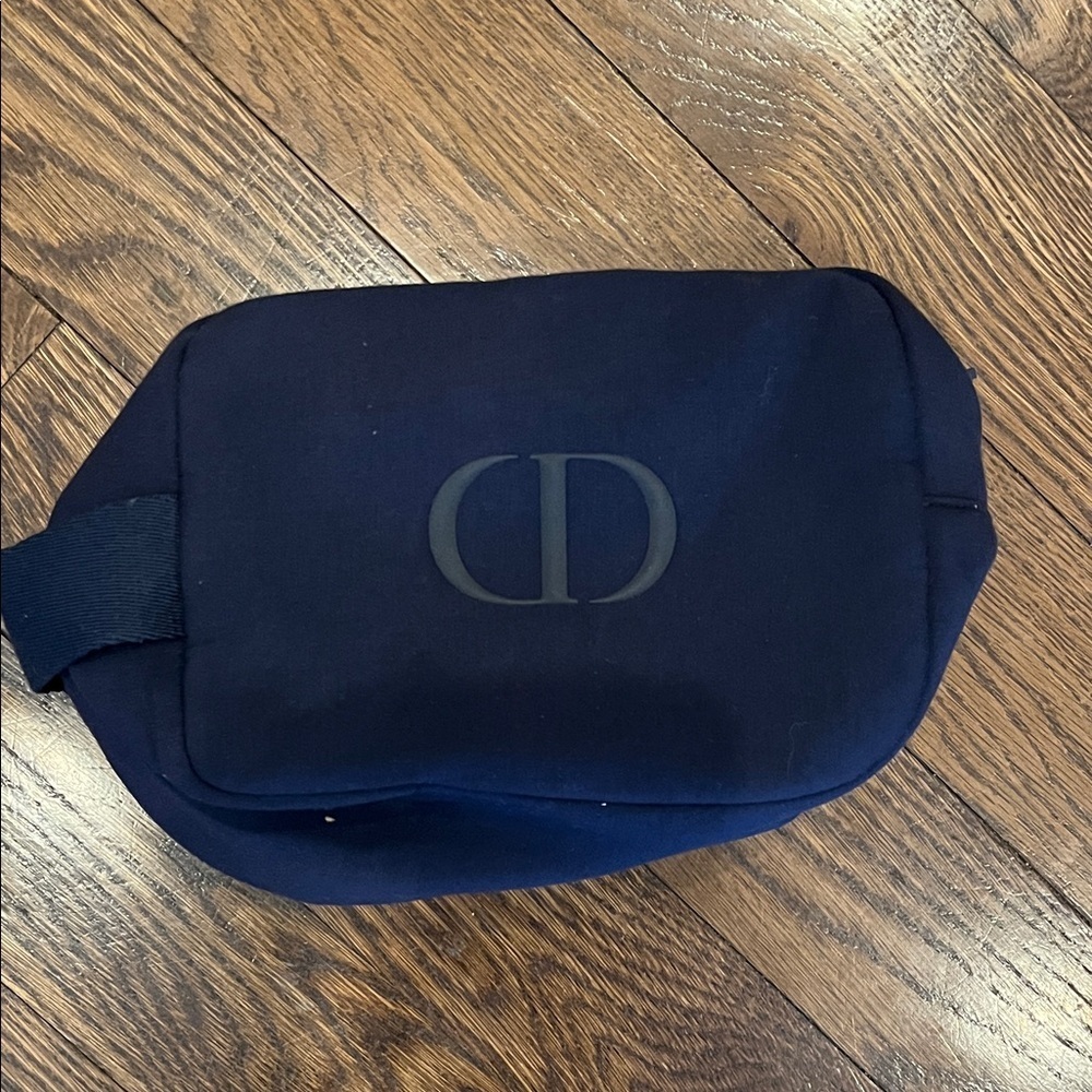 Christian Dior cosmetics toiletries Navy Blue Designer  Bag